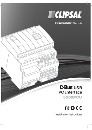 Image of Installation Instruction for 5500PCU C-Bus PC Interface