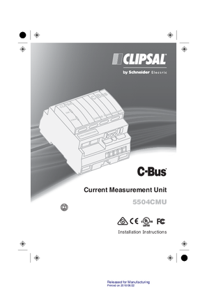 Image of Installation Instructions for 5504CMU Current Measurement Unit