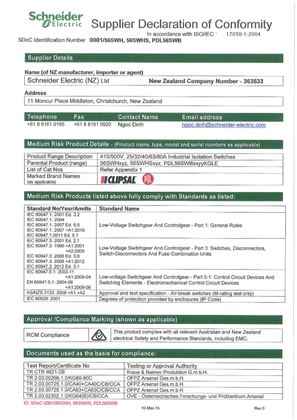 Image of 56 Series, 56SWB4322, Declaration of Conformity