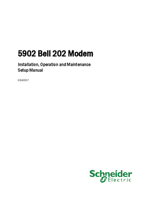Image of 5902 Bell 202 Modem User Manual
