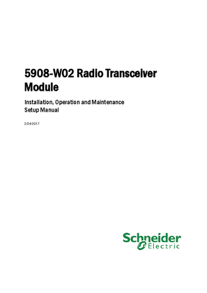 Image of 5908 WO2 Wireless Radio Transceiver Manual