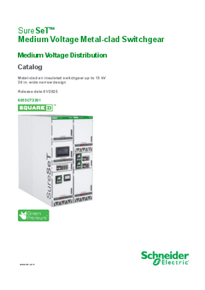 Image of SureSeT™ Medium Voltage Metal-clad Switchgear Catalog