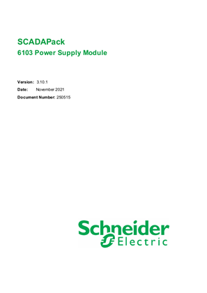 Image of 6103 Power Supply Module User Guide