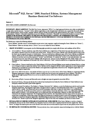 Image of SMS 4.0 SQL Server Licence Agreement