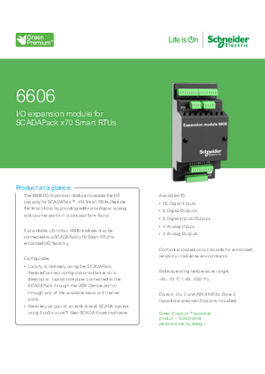 Imagen de 6606 I/O expansion module for SCADAPack x70 Smart RTUs