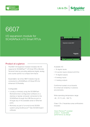 Image of 6607 SCADAPack IO Module A4