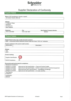 Image of 695P Supplier Declaration of Conformity