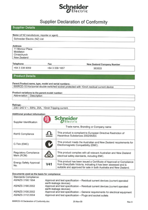 Image of 695RCD-10 Declaration of Conformity