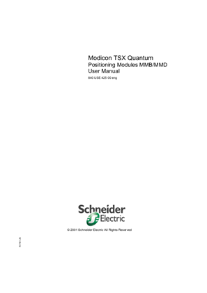 Image of Modicon TSX Quantum - Positioning Modules MMB/MMD, User Manual