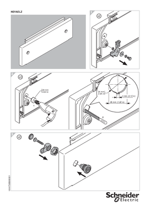 イメージ PanelSeT PLA - Set of 2 external locks for ZZ plinths NSYAELZ - Instruction sheet