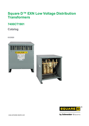 Image of Square D Low Voltage Distribution Transformers Catalog