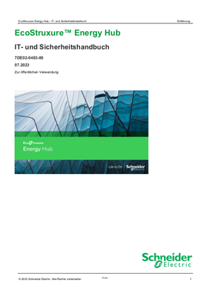 Bild von EcoStruxure Energy Hub - IT- und Sicherheitshandbuch