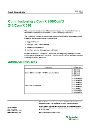 的映像 Com'X 200/210/510 Commissioning Quick Start Guide
