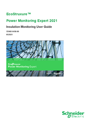 Image of Power Monitoring Expert 2021 Insulation Monitoring User Guide