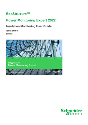 Image of Power Monitoring Expert 2022 Insulation Monitoring User Guide