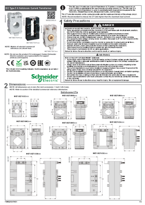 的映像 IEC Type 5A Solid-core Current Transformer - Instruction Sheet