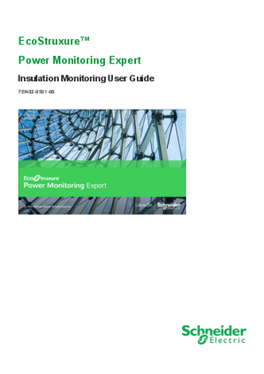 Image of EcoStruxure™ Power Monitoring Expert Insulation Monitoring User Guide