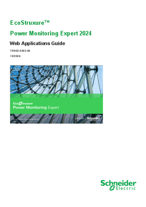 Image de EcoStruxure Power Monitoring Expert 2024 Web Application Guide
