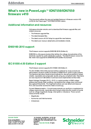 Imagen de What’s new in PowerLogic ION7550/ION7650 v410