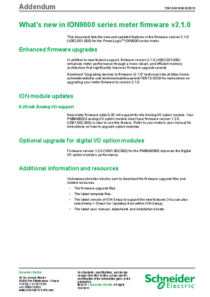 的映像 What’s new in ION9000 series meter firmware v2.1.0