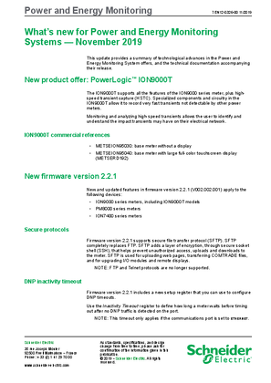 Image of What’s new for Power and Energy Monitoring Systems — November 2019