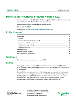 Image de What's new in firmware version 4.6.0 for PowerLogic™ ION9000 series