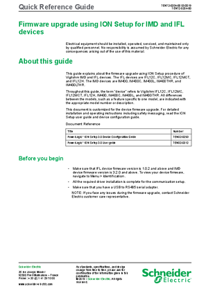 Image of Firmware upgrade using ION Setup for IMD and IFL devices