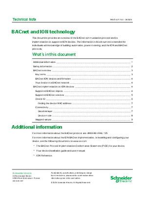 BACnet and ION technology | Schneider Electric