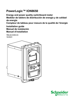 Imagen de Manual de instalación del medidor de tablero de distribución ION8650