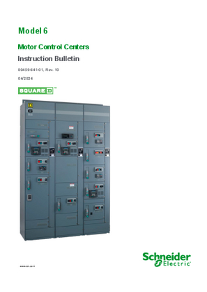 Model 6 Motor Control Centers User Guide