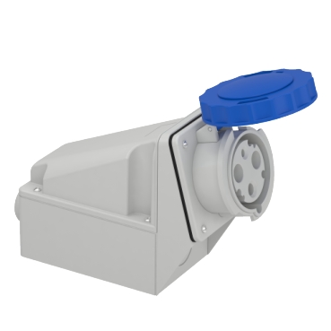 的映像 81178 : PK 低压墙装插座, 200...250V, 63A, 2P+E, IP67, 蓝色