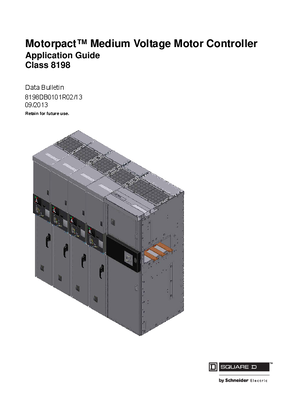 Image of Motorpact™ Medium Voltage Motor Controller Data Bulletin