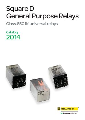 Image of Square D 8501K General Purpose Relays Catalog