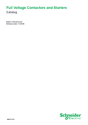 Image of Full Voltage Contactors and Starters Catalog