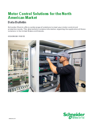 Imagen de Motor Control Solutions for the North American Market Data Bulletin