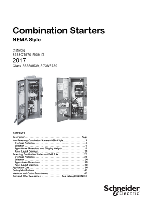 Image of Square D Combination Starters Catalog