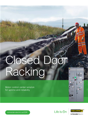 Image of Square D Model 6 Motor Control Center Closed Door Racking Brochure