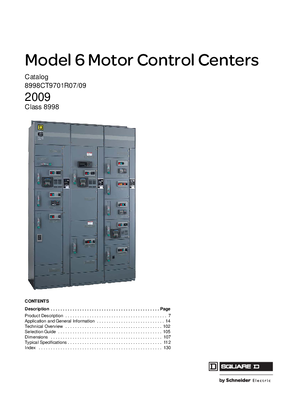 Image of Square D Model 6 Motor Control Centers Catalog