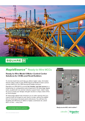 Image of RapidSource Ready to Wire (RTW) Model 6 Low Voltage Motor Control Center Handout