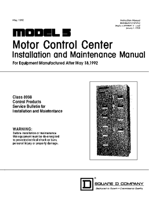 Image of Model 5 MCC Installation & Maintenance Manual