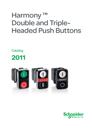 Image of Harmony XB4, XB5 Double and Triple Headed Push Buttons Catalog