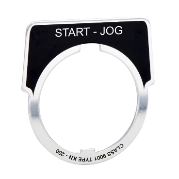 Image of 9001KN225SP : PUSH BUTTON LEGEND PLATE 30MM T-K