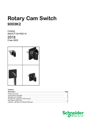 Image of Harmony 9003K2 Rotary Cam Switches Catalog