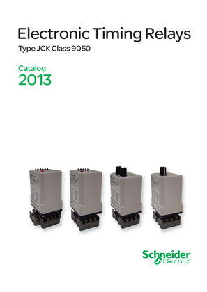 Square D Type JCK Plug-In Timing Relays Catalog | Schneider Electric