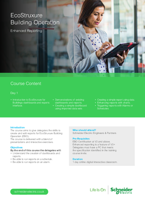 Image of EcoStruxure Building Operation - Enhanced Reporting