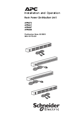 Image of Rack PDU Installation and Operational Manual