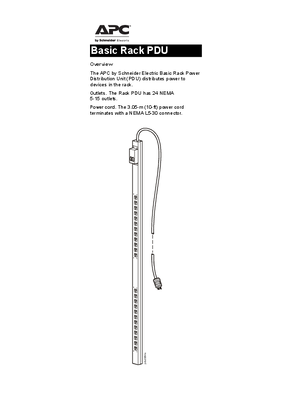 Image of Basic Rack PDU AP7532J (Sheet)