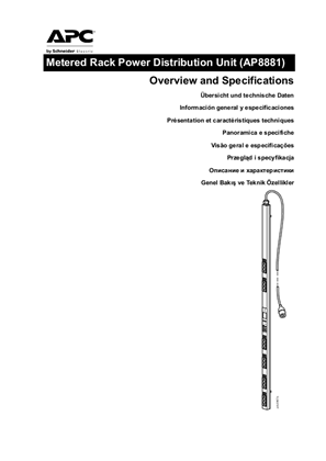 Image of Metered Rack PDU AP8881 Overview and Specifications