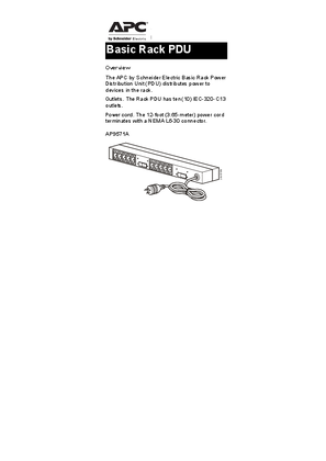 Image of Basic Rack PDU AP9571A