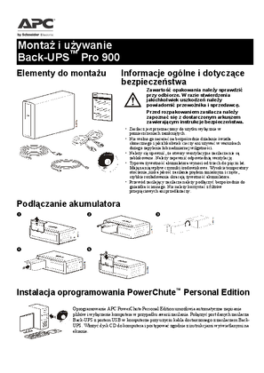 Obraz Montaż i używanie-Back-UPS™ Pro 900